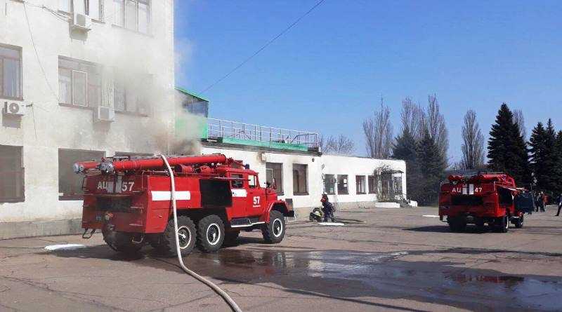 Локализирован пожар на территории шахты «Юбилейная»