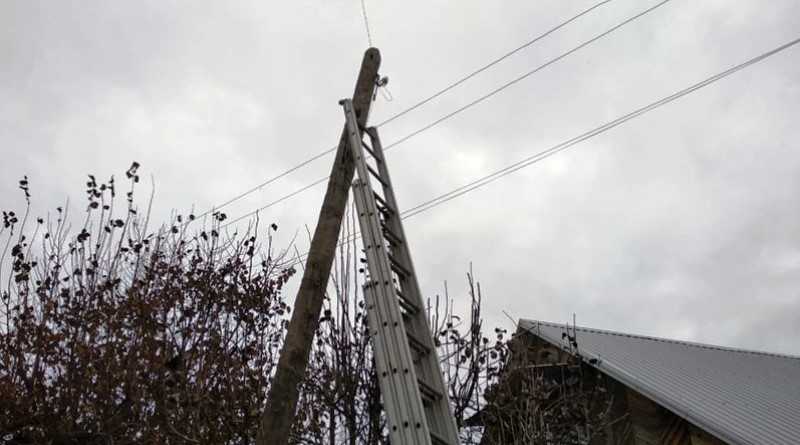 Павлоградские чрезвычайники сняли кошку с электроопоры