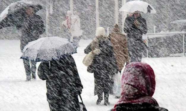 ВНИМАНИЕ! На 13 января объявлено штормовое предупреждение: ожидается мокрый снег, сильный ветер и гололёд