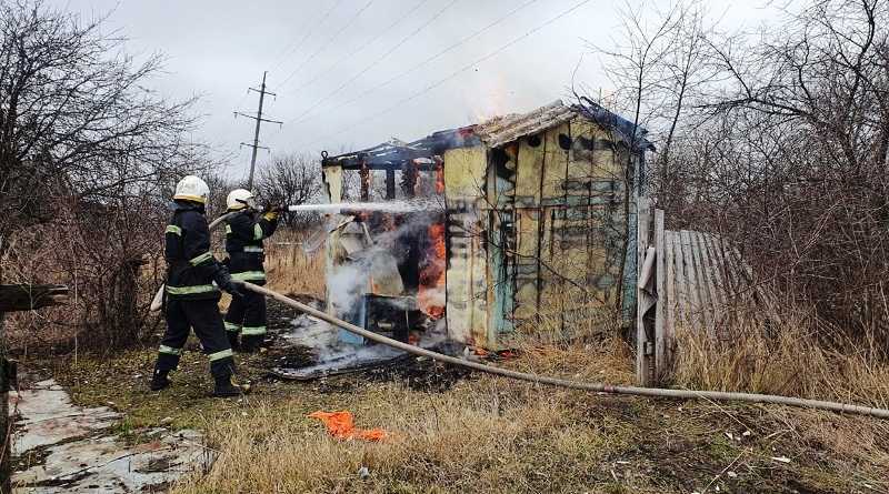 В Павлограде ликвидирован пожар на территории садового общества