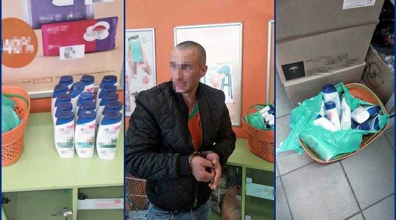 В Павлограде серия краж в магазинах: вор крал исключительно шампуни