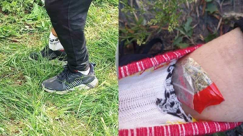Возле села Вербки в кустах нашли подростка с наркотиками в носке