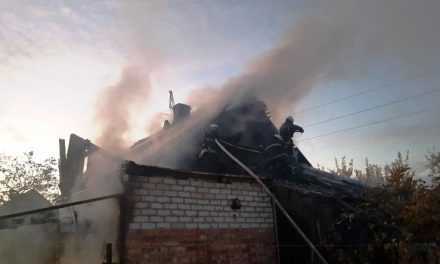 В Павлограде спасатели ликвидировали пожар в доме на двух хозяев (ВИДЕО)