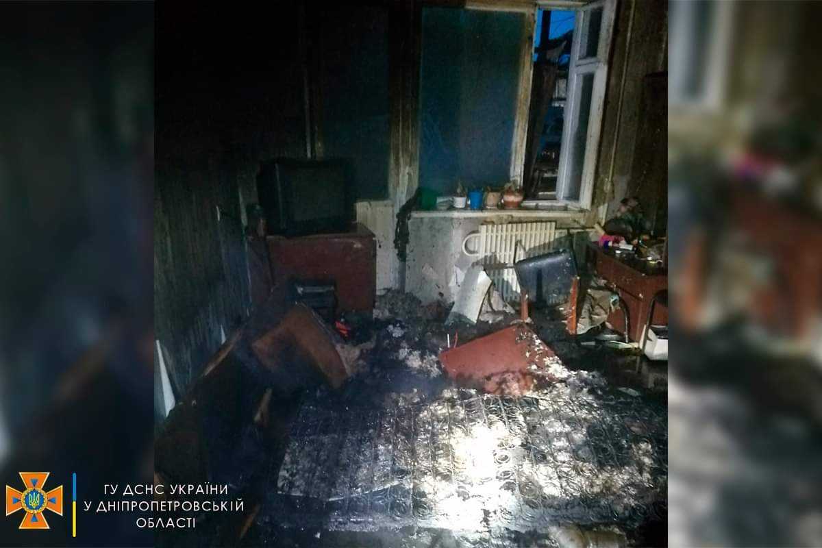 На пожаре в Павлограде погибла женщина