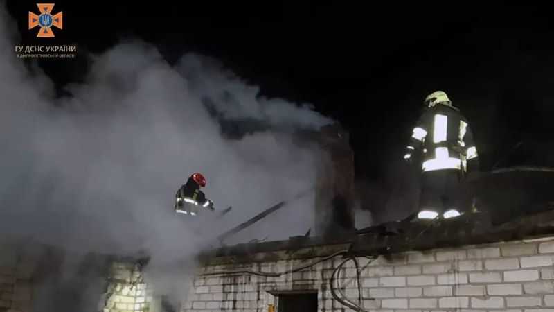 В Павлограді горів житловий будинок