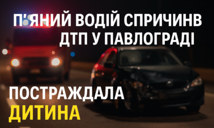 П’яний водій спричинив ДТП у Павлограді – постраждала 4-річна дитина